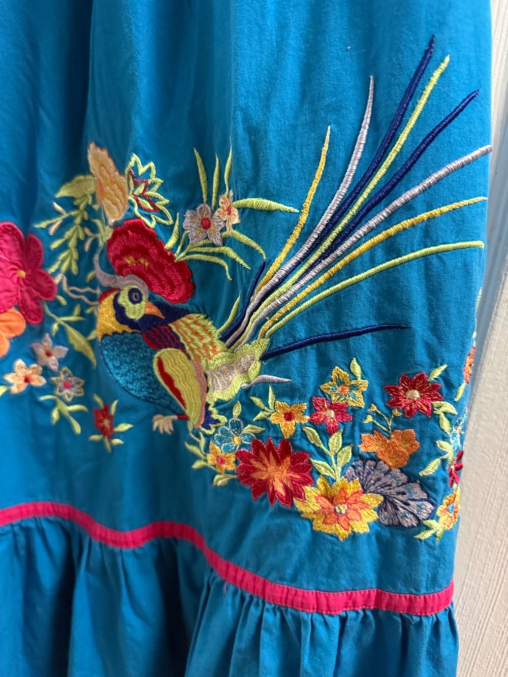 Vintage Bechamel doll-like embroidered dress size medium - Picture 6 of 13